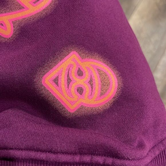 Lucky Chouette purple heavyweight owl graphic sweatshirt. Small. - Picture 7 of 7